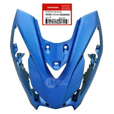 AHM 64301-K1A-N00MNB Cover Front Panel Tameng Beat LED ECO K1A Biru DOF BIRU DOF