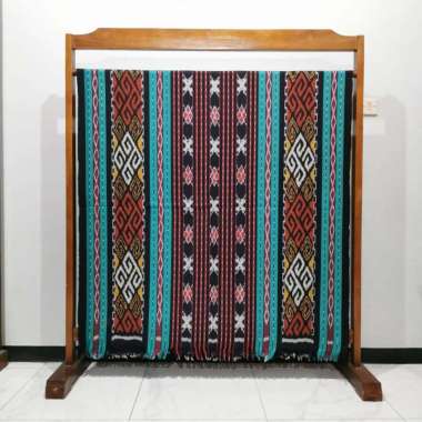 tenun blanket Kalimantan hijau toska