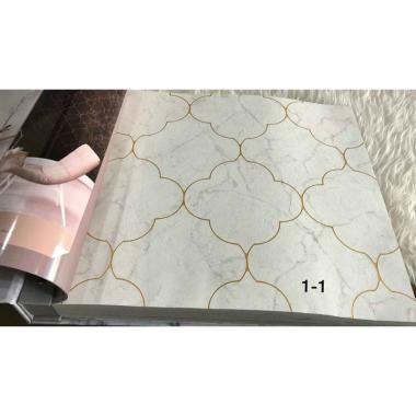 Wallpaper Dinding Marmer Granit Kombinasi SF warna putih