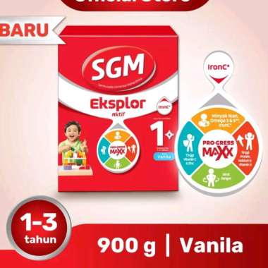 Promo Harga SGM Eksplor 1+ Susu Pertumbuhan Vanila 900 gr - Blibli
