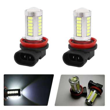 Bohlam Lampu Fog Lamp Kabut FOGLAMP H11 H8 H16 16Watt LED 33 Mata 16W Mobil 16 Watt Mobil Putih