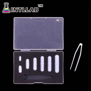 Stir Bars 7pcs Magnetic Stirrer Mixer Bar INTLLAB Magnet Stirer Type B Round PTFE 7 pcs Set Hot Plat