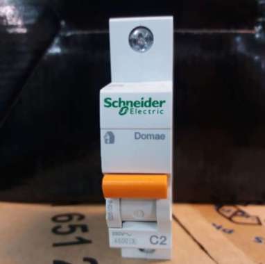 SCHNEIDER NEW DOMAE MCB 1Phase C2 / 2A Putih