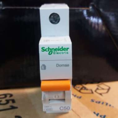 SCHNEIDER NEW DOMAE MCB 1Phase C50 / 50A Putih