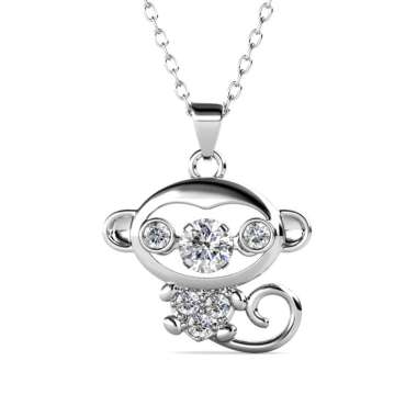 12 Dancing Zodiac Pendant MONKEY - Kalung Crystal by Her Jewellery
