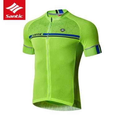 SANTIC M7C02107 Jersey Sepeda Import RoadBike MTB Short Sleeve XXXL Hijau