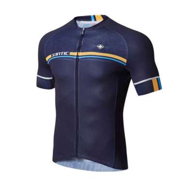 SANTIC M7C02107 Jersey Sepeda Import RoadBike MTB Short Sleeve XXXL Navy
