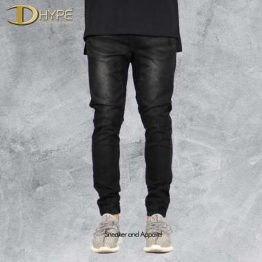 Hyper Denim Black Drop Crotch Denim Jogger 32 BLACK