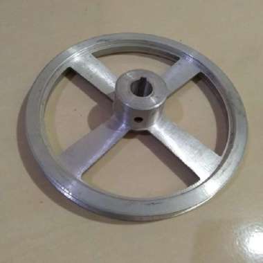 Pulley / Pully / Puli / Poly / Polly Jalur A1 Diameter 8" Inch As 28 mm Aluminium