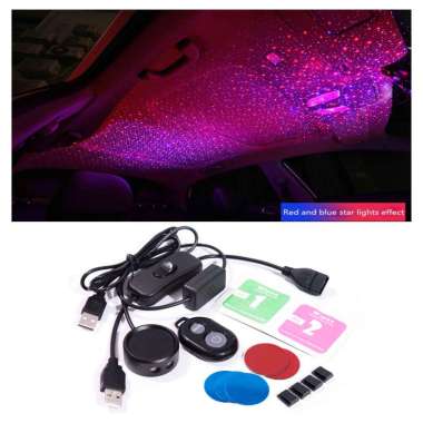 Lampu LED DJ Laser Plafon Mobil Auto Voice Control
