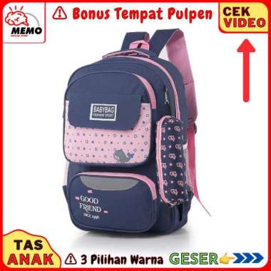 Tas Sekolah Anak SD DNR 639 Free BONUS Tas Sekolah Anak Perempuan SD Tas Ransel Anak Perempuan Tas R