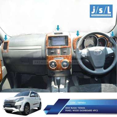 HAN All New Rush - Terios Panel Kayu Dashboard JSL - Panel Wood Dashboard Brown
