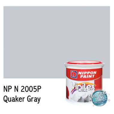 Nippon Paint Vinilex Silver Ion Tinting Cat Tembok [5kg] NP N 2005P Quaker Gray Quaker Gray
