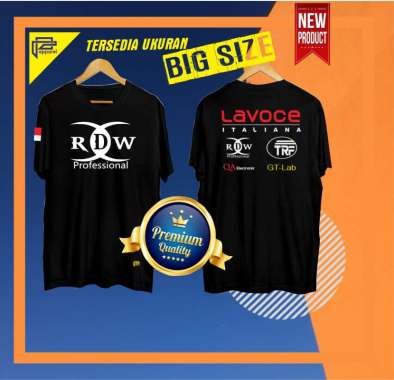 KAOS PRIA RDW LAVOCE SOUND SYSTEM AUDIO TERBARU HITAM ML