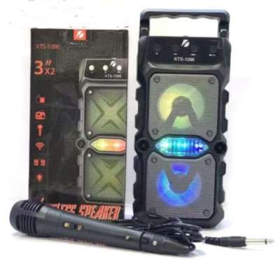 KTS 1096 Speaker Karaoke Portable BONUS MIC !!! Speaker Karaoke Bluetooth / USB