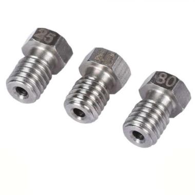 Nozzle Stainless steel 1.75 mm Filament M6 0,4 mm