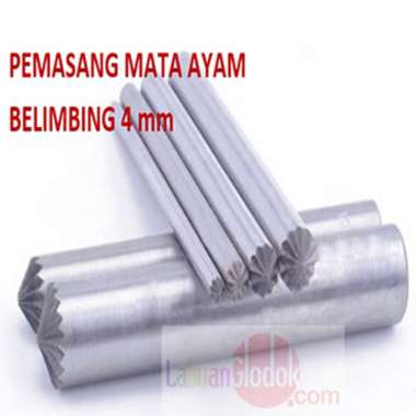 Plong Kulit Bentuk Belimbing 4mm-plong Bunga-Plong Belimbing-Plong/Pembolong Belimbing 4mm