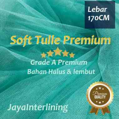 Kain Soft Tile Tulle Polos HALUS PREMIUM Putih