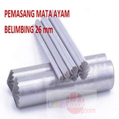 Plong Kulit Bentuk Belimbing 26mm-plong Bunga-Plong Belimbing-Plong/Pembolong Belimbing 26mm