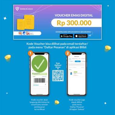 IndoGold Emas Digital Voucher (Rp300,000)