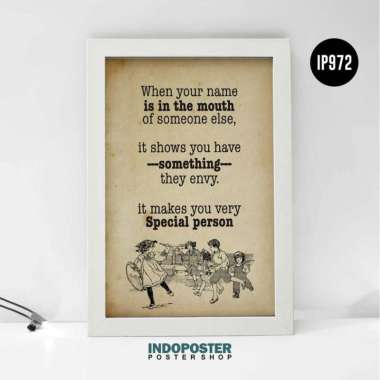 Poster Motivasi Quotes You Are Special Person Vintage Retro A3 45X30cm