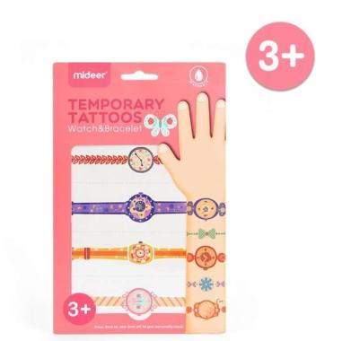 Mideer Temporary Tattoo Watch And Bracelet Girl mainan edukasi tattoo anak