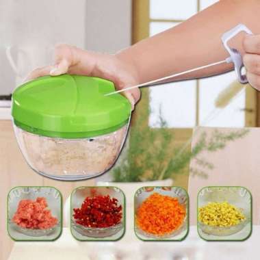 Blender Manual Choper Bumbu & Daging - Blender Tarik Tangan Chopper HIJAU
