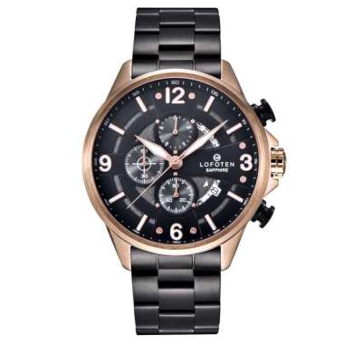 LOFOTEN Watch - Jam Tangan Pria - Sapphire - F-6507M - Chronograph Rosegold