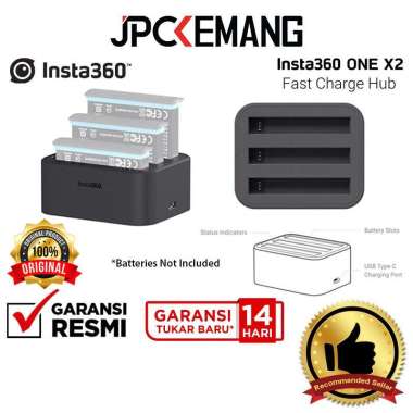 JPC KEMANG Insta360 ONE X2 Fast Charging HUB Triple Battery Charger GARANSI RESMI