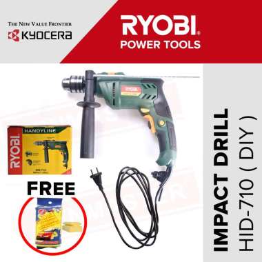 Ryobi Mesin Bor HID-710 / Impact Drill HID-710 FREE Busa S02