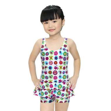 Lasona Kids Swimsuit Baju Renang Rok Anak Perempuan TRDP-D3216J-L01944 4 Blue2