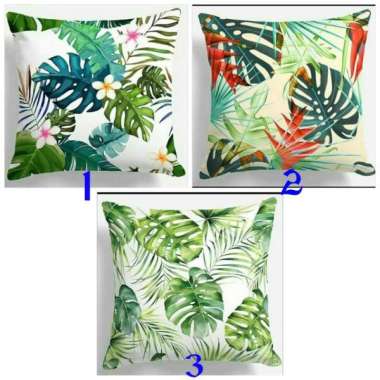 Bantal Sofa Leaf - Bantal Sofa Motif Daun - 40x40cm