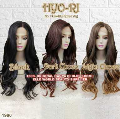 RAMBUT PALSU LACE FRONT WIG LACE FULL WIG WANITA PANJANG 60 CM CURLY KERITING WAVE WIG CEWEK KOREA N