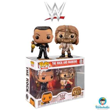 Funko POP! WWE - The Rock vs Mankind (2-Pack) [Exclusive]
