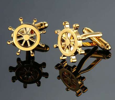 THOMAS CUFFLINK - kancing manset kancing lengan kemeja GOLDEN STEER
