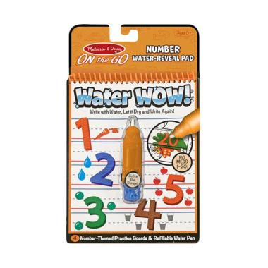 Melissa & Doug Water Wow Numbers Peralatan Menggambar -