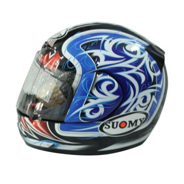 Suomy Apex Tornado Helm Full Face - Blue Red M