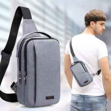 Tas Lupus Selempang Korean Smart PackA619 abu abu