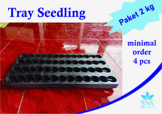 Tray Seedling Paket 2 kg isi 4 pcs holder pot Fleksibel bibit bunga Anggrek 52 lubang softpot Flexib