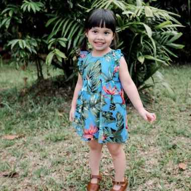 Joyfulbaby Ruby Dress Anak Rayon [1-4 tahun] S Blue