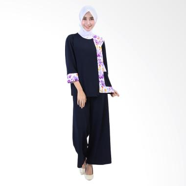 Jfashion Stelan Celana Kulot Plus Atasan Kombinasi Playsuits Wanita - Nagita Hitam Jfashion Stelan Celana Kulot Plus Atasan Kombinasi Playsuits Wanita - Nagita Hitam