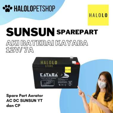 Sparepart Sunsun 12V 7A Aerator Baterai AC- DC YT CP