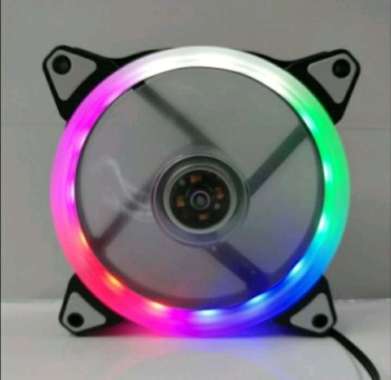 SKU-1220 FAN CASING 12 CM RGB LED RAINBOW KONEKTOR MOLEX FAN CASE