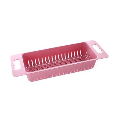 KarlyKaela Straw Sink Shelves Kitchen - Pink