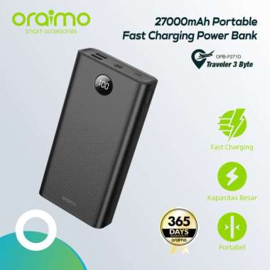 Oraimo Dual USB Port 27000mAh Power Bank Fast Charging 2.1A OPB-P271D