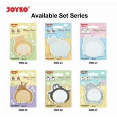 Joyko memo stick animal fancy Post it sticky notes ATK stationery Memo