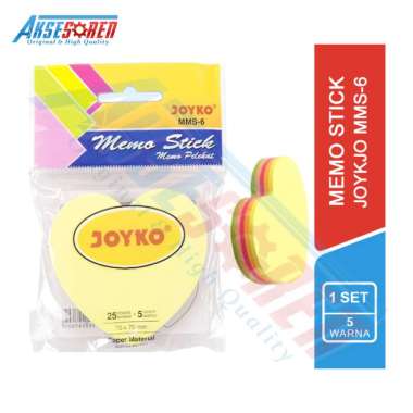Memo Stick Joyko [MMS-6] / Sticky Notes / Penanda Halaman Buku / Marks / Post It / Memo Pad / Sticke