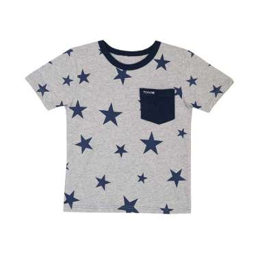 TORIO Basic Tee Super Star - Baju Atasan Anak Laki-laki - Kaos Anak Laki-laki 8-9 tahun