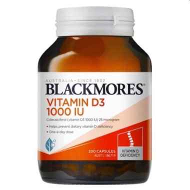 BLACKMORES VITAMIN D3 1000IU 200 Capsules Vit D3