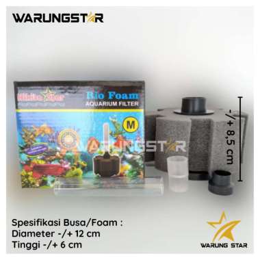 NIKITA STAR BIO FOAM AQUARIUM FILTER SIZE M / BIO SPONGE FILTER